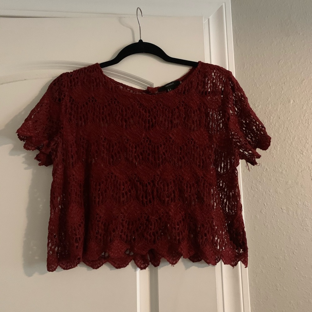 Lace Cropped Top
